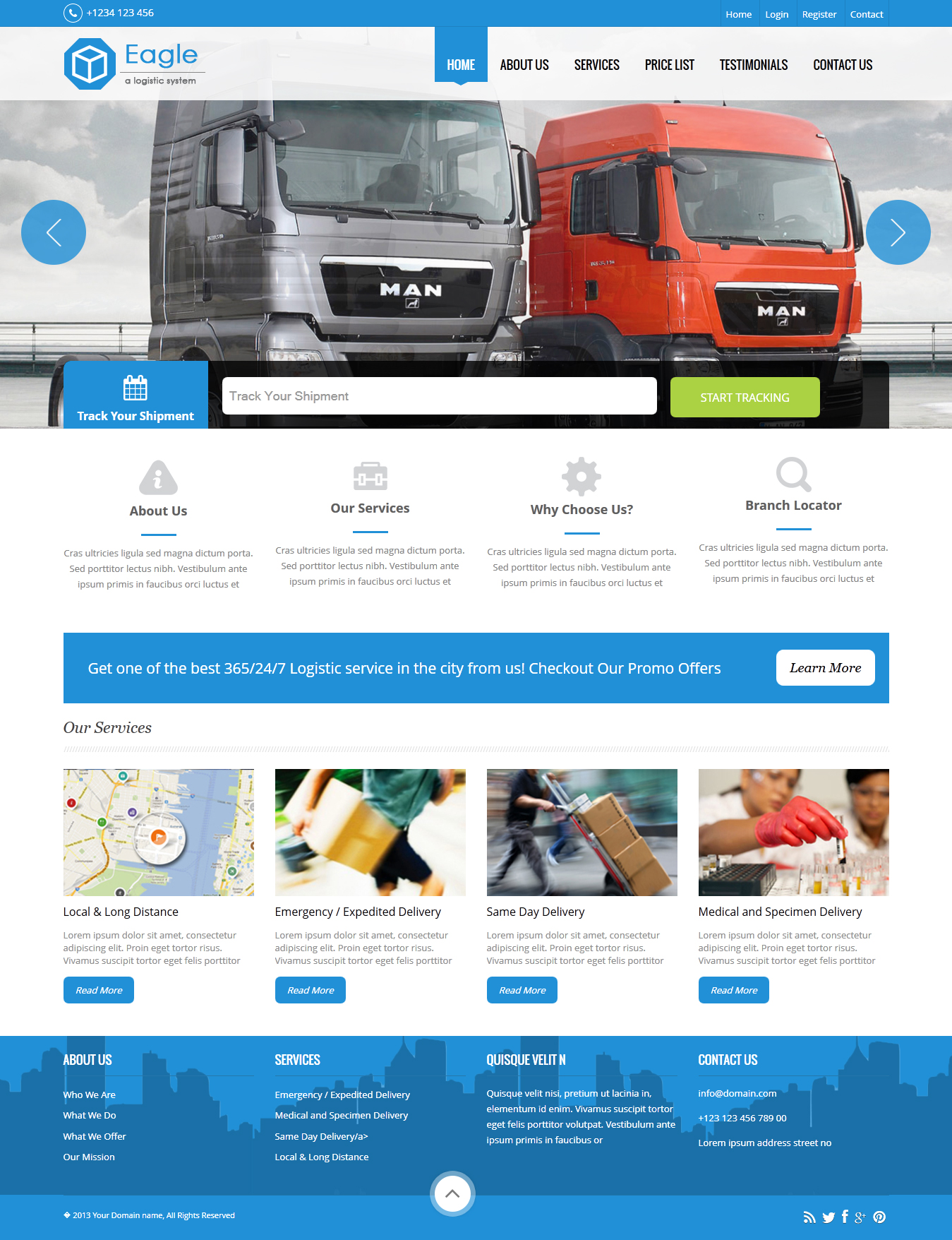 Courier Software Templates, Templates Design for Courier Company
