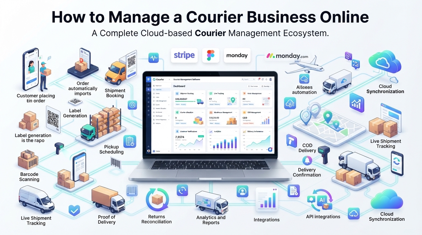 How to manage a courier business online: A practical guide in 2026