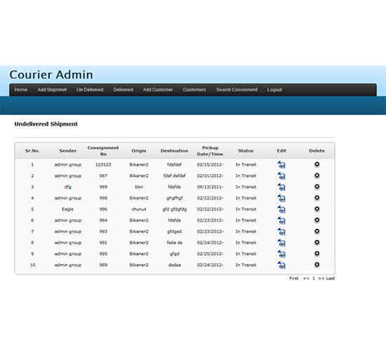 Php Courier Tracking Script