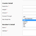 DHL, AFL, Skynet etc. Configured courier software