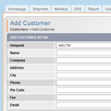 DHL, AFL, Skynet etc. Configured courier software