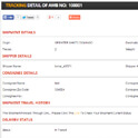 Detailed Status courier software