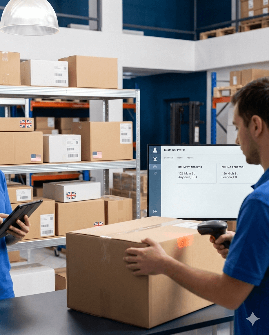 Package forwarding software workflow