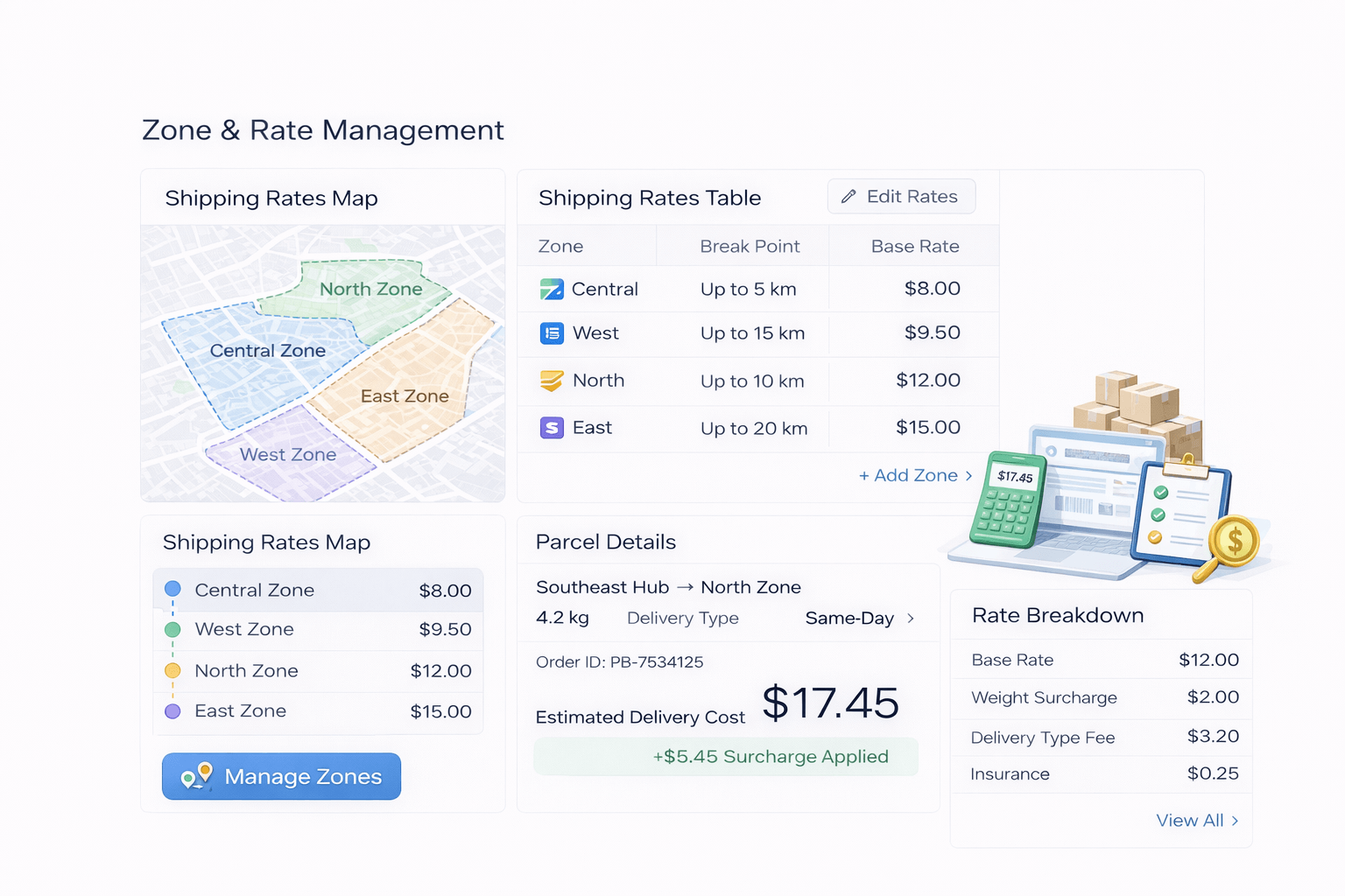 Zone & Rate Management
